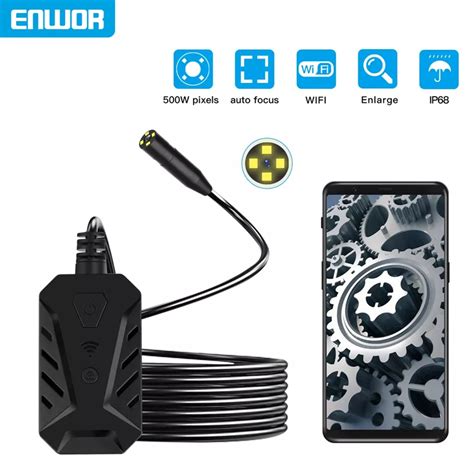 C Mera Endosc Pio WiFi Para IPhone Android Autofoco 1920P HD C Mera De