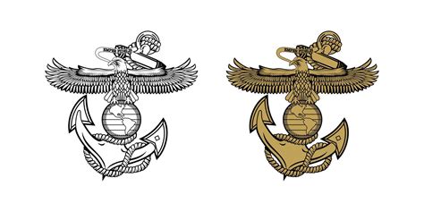 United State Marine Corps Eagle Globe And Anchor Ega Design