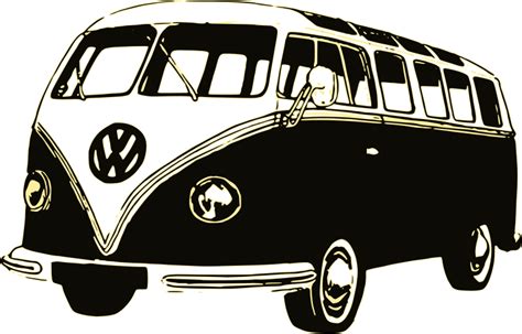 VW Retro Bus - Openclipart