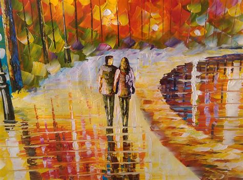 ORIGINAL OLEO SOBRE TELA LEONID AFREMOV, SPIRITS BY THE LAKE 2016 ...