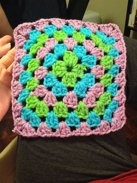 Granny Square Crochet The Beginning Of A Long Project Loving The