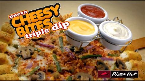 Cheesy Bites Triple Dip Pizza Hut Rd Youtube