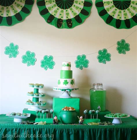 St Patricks Day Party Say It With Cake