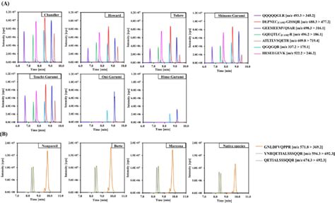 Representative Lc Msms Chromatograms Extracted Ion Chromatograms