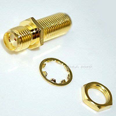 Sma Female Jack To Sma Female Jack With Nut Bulkhead Rf Coax Adapter