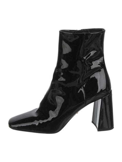 Prada Patent Leather Boots Black Boots Shoes Pra836178 The Realreal