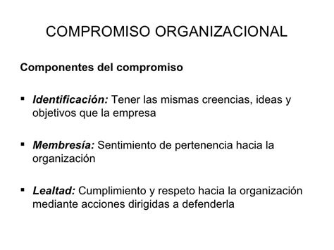 Compromiso Organizacional