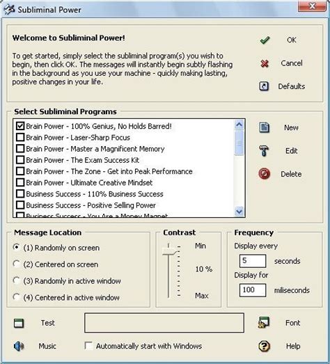 Subliminal Power Software Review Subliminal Messages Power