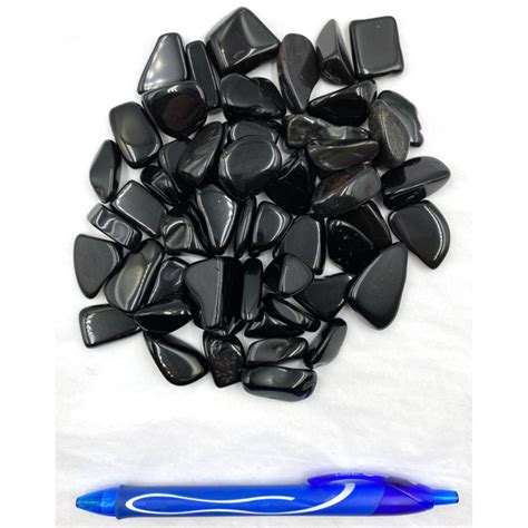 Black Obsidian Wholesale I Tumbled Gemstones Wholesale I Canada