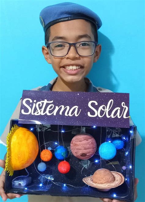 Maquete Sistema Solar Artesanato Escolar Sistema Solar Geografia