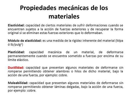 UNIDAD 5 LOS MATERIALES TIPOS Y PROPIEDADES Ppt Descargar