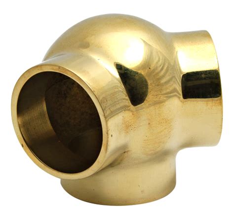 Brassfinders 891 20 45° Side Outlet Angle Elbow Fitting For 2 Diameter Tubing Unlacquered