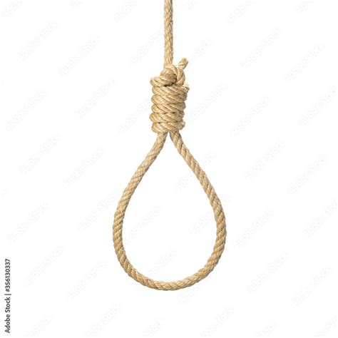 Rope Noose For Hangman Suicide Made Of Natural Fiber Rope Real Photo