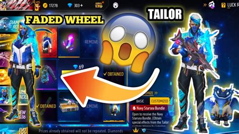 New FADED WHEEL SPIN Free Fire New Faded Wheel Spin Tailor Bundle