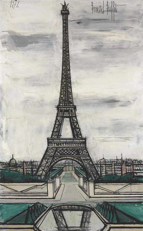 Bernard Buffet 1928 1999 La Tour Eiffel vue du Trocadéro Tour