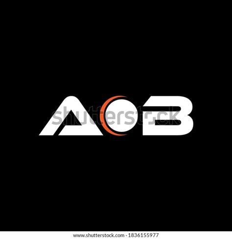 Aob Letter Creative Logo Design Stock Vector Royalty Free