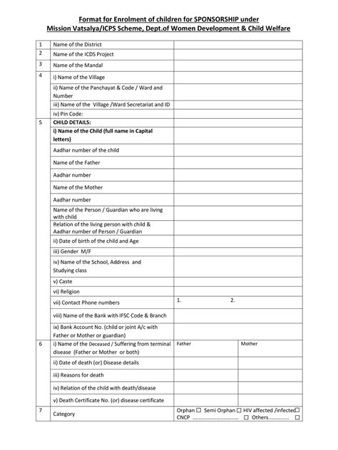 Mission Vatsalya Application Form Pdf Instapdf