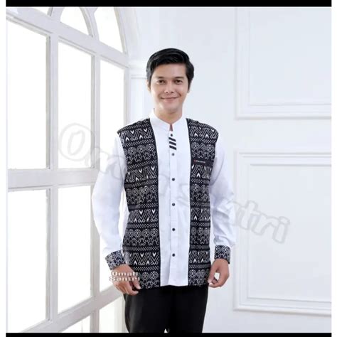 Jual Baju Koko Muslim Pria Terbaru Koko El Rumi Baju Koko Motif Jarlist