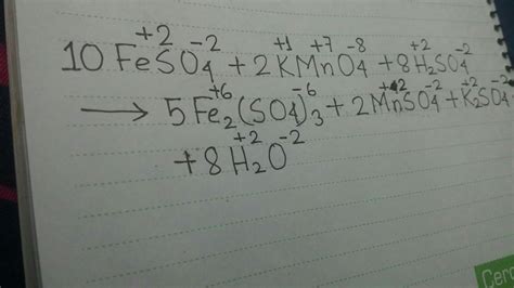 KMnO4 Oxidation Number