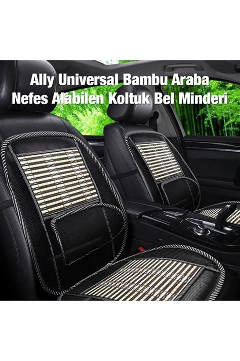 Kamardey Universal Bambu Nefes Alabilen Araba Koltuk S Rt Minderi Bel