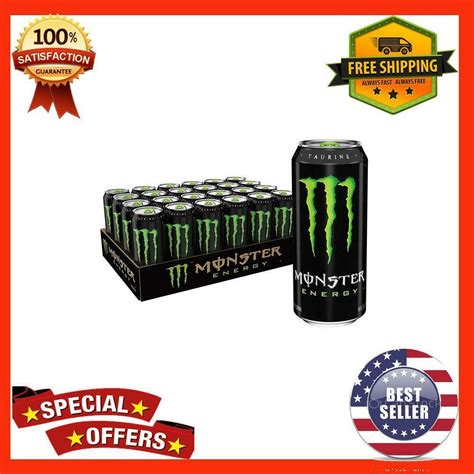 Monster Energy Drink, Green, Original, 16 Ounce (Pack of 24) | #3920270283