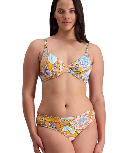 Moontide Swimwear Sunshine Bloom Ruched Front Bikini Pant