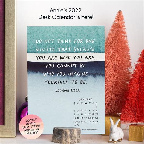 2022 Inspirational Quote Desk Calendar Planner Finds Desk Calendars