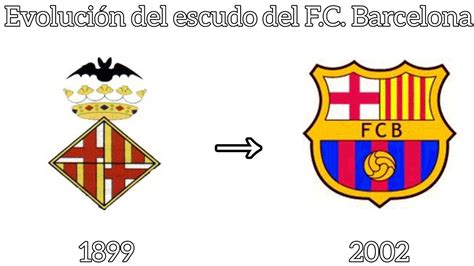 Evoluci N Del Escudo Del F C Barcelona En Hd Youtube