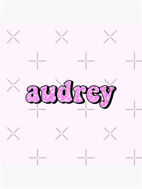 Aesthetic Hot Pink Glitter Audrey Name Art Print By STAR10008 Redbubble