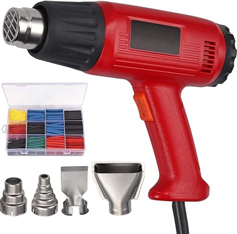 Heat Gun Variable Temperature 1800w 140℉~1112℉（50℃ 600℃） Hot Air Gun With 2 Speed Setting