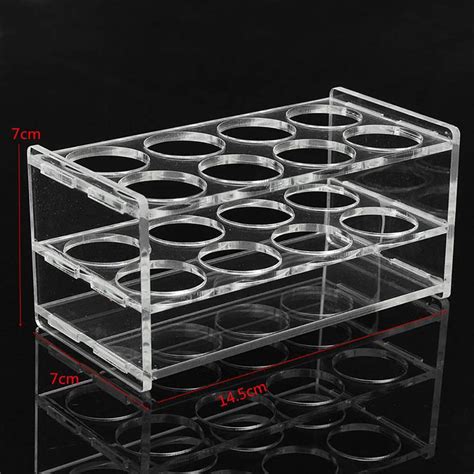 8 Holes Plastic Test Tube Rack Testing Tubes Holder Lab Test Tube