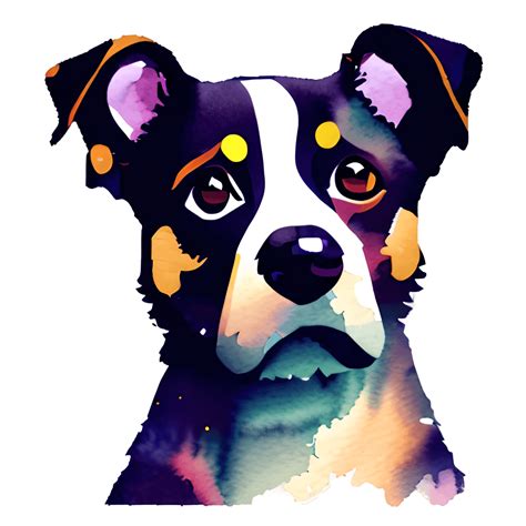 Watercolor Dog Portrait · Creative Fabrica