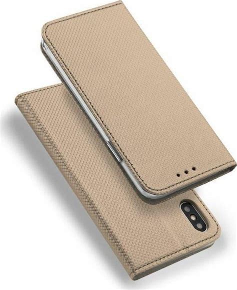 Telforceone Etui Smart Magnet Do Realme C21Y C25Y Złote Etui na