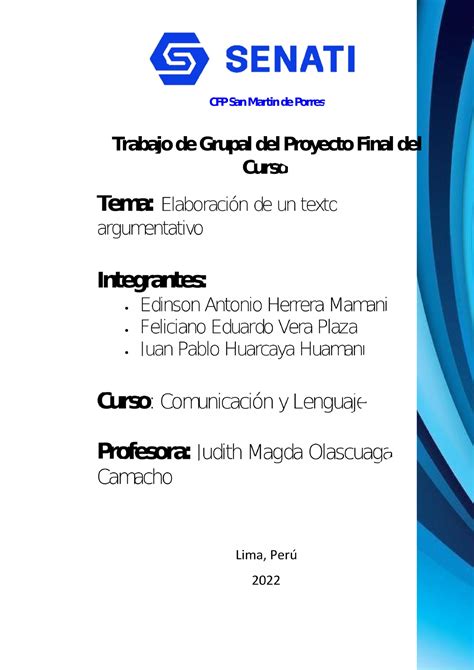 Trabajo Final Lenguaje Y Comunicación 1 DESARROLLO 1 Lee el