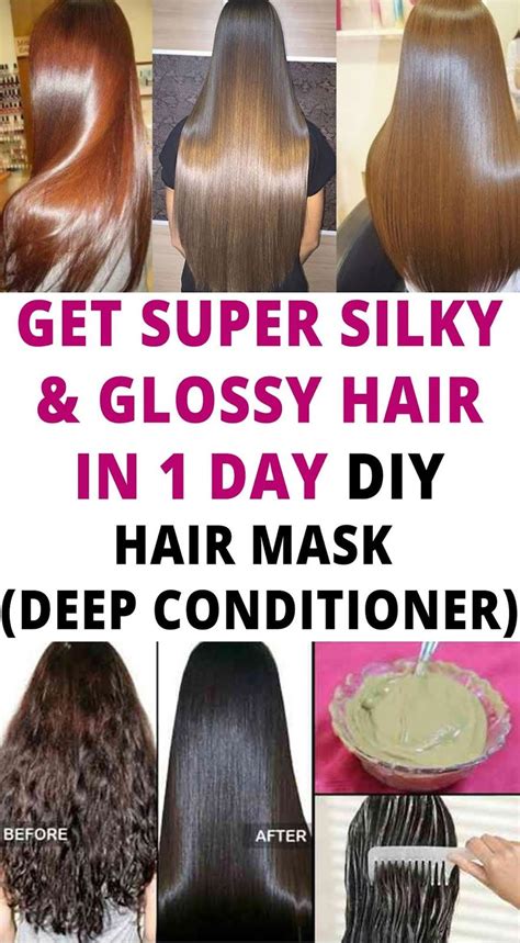 Get Super Silky And Glossy Hair In 1 Day Diy Hair Mask Deepconditioner Diy Hair Conditioner