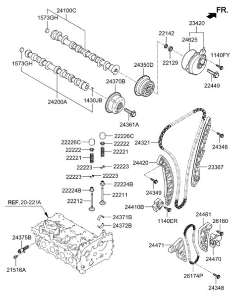 Camshaft Valve 2020 Kia Optima