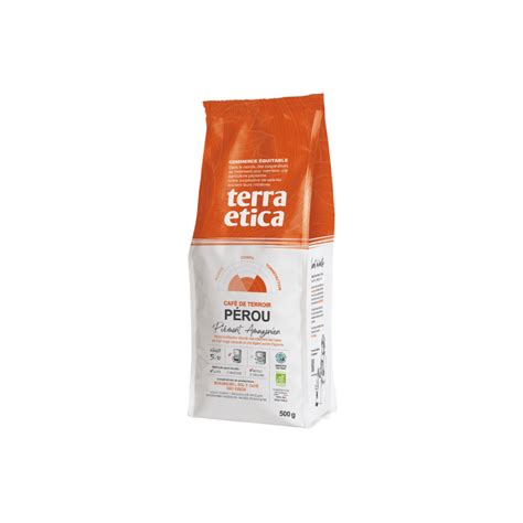 Arabica Pérou Moulu biologique et équitable 500g Terra Etica I Café Michel