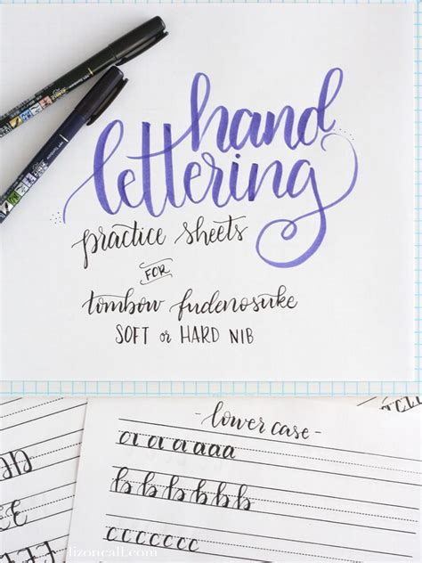 Free Printable Hand Lettering Practice Sheets — Liz On Call Hand