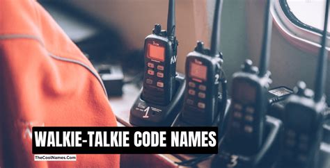 Fun Walkie Talkie Code Names For Your Group In