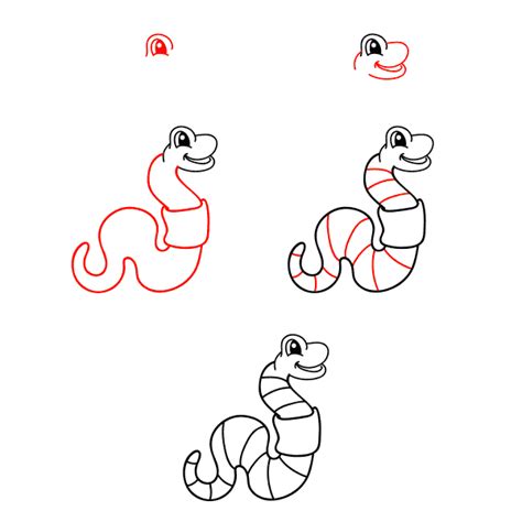 29 Easy And Cute Worm Drawing Ideas Drawing Photos