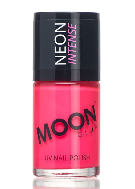 UV Neon Pink Nail Varnish Make-Up