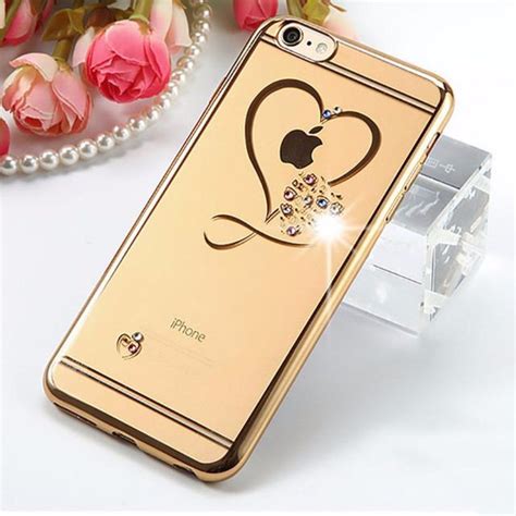 Clear Phone Cases For Iphone 6 6s Plus In 2021 Gold Phone Case