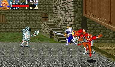 Screenshot Of Knights Of The Round Arcade Mobygames