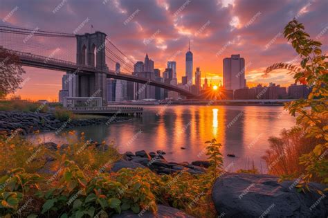 Premium Photo | The breathtaking New York City skyline at sunrise