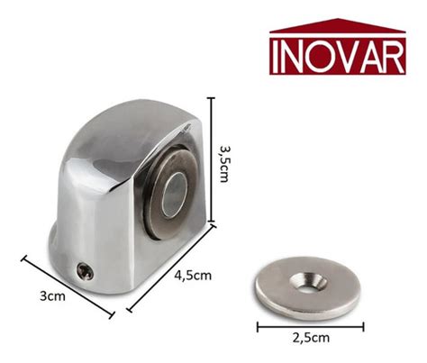 Prendedor De Porta Magnetico De Ima Cromado 315 Imab Parcelamento