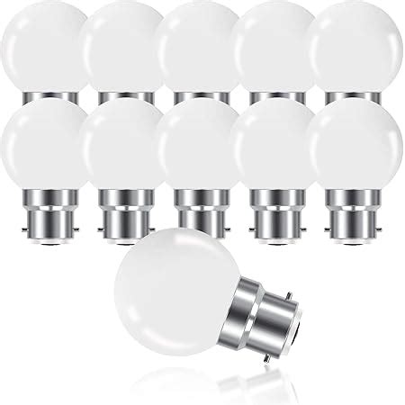 Lot de 2 Ampoules LED B22 à Intensité Variable Blanc Chaud 3000K 5W