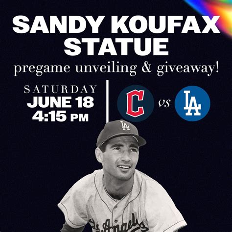 Los Angeles Dodgers On Twitter Witness History On 6 18 As The Dodgers Unveil The Sandy Koufax