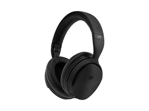 Monoprice BT-300ANC Wireless Over Ear Headphones - Black With (ANC ...