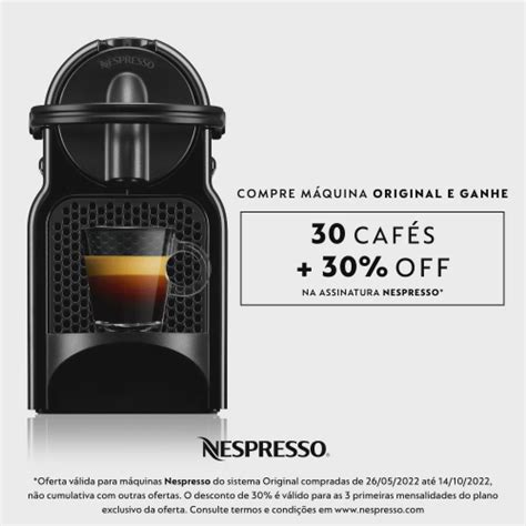 Cafeteira Nespresso Inissia Preta 220V em Promoção Ofertas na