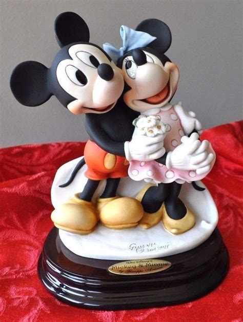 Disneys Mickey And Minnie Figurine By Giuseppe Armani 75 Years With